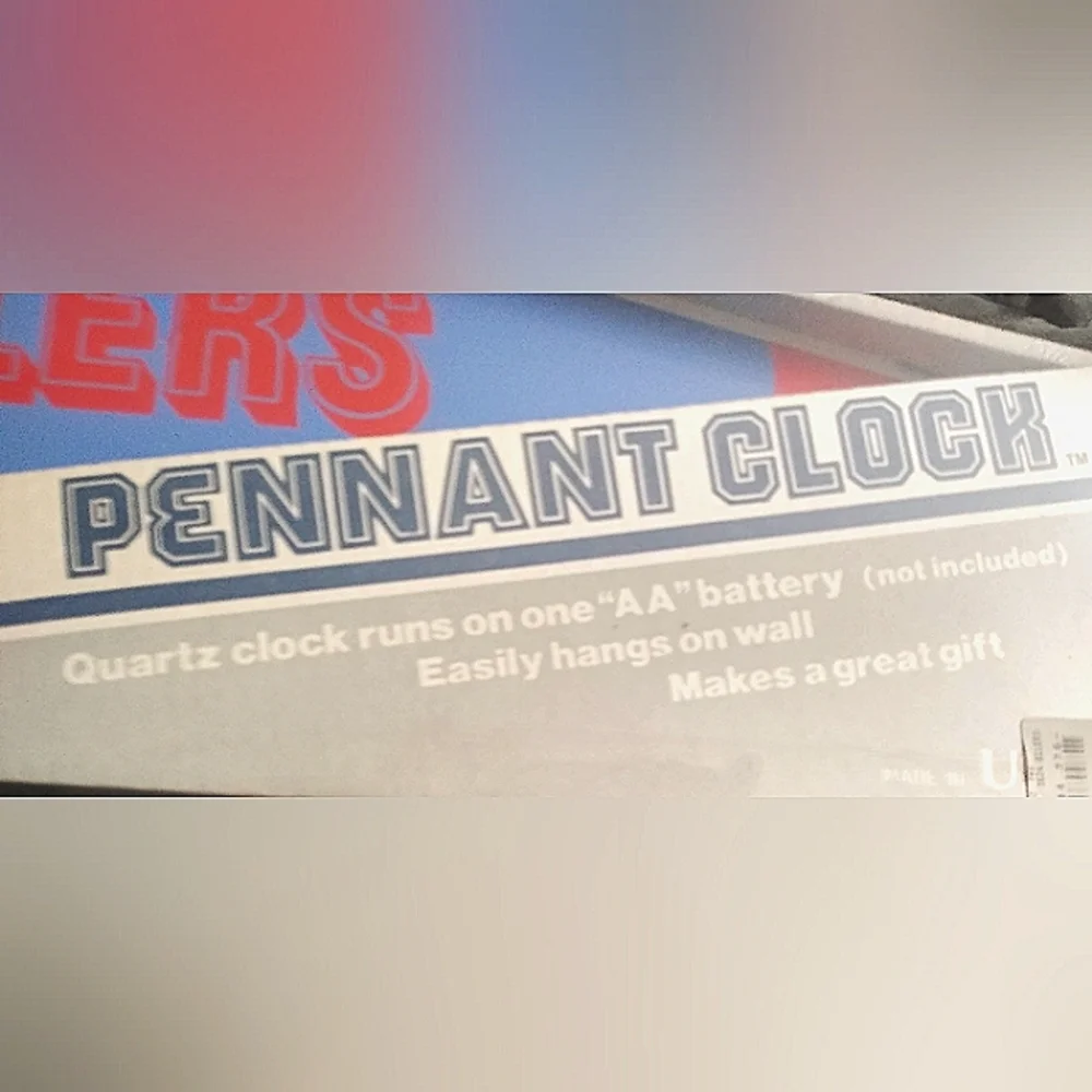 Wall clock Vintage Rare Houston oilers  SEALED in box!